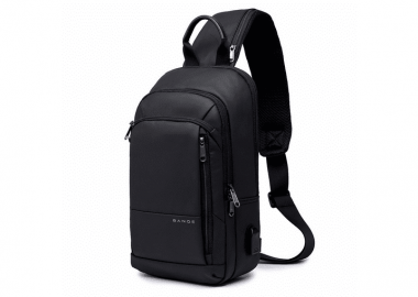 Τσαντάκι ώμου χιαστί crossbody Bange 1911 μαύρο - BANGE - 