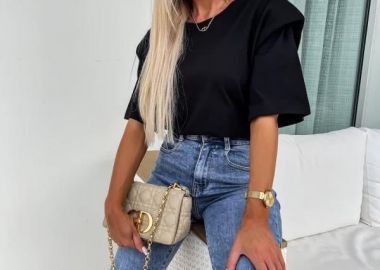 Tshirt Aubriella Μαύρο - Amelie's - 