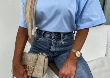 Tshirt Aubriella Σιελ - Amelie's - 