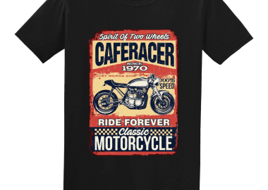 Tshirt Cafe race Motorcycle - GILDAN - 