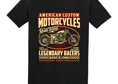 Tshirt Custom Motorcycles - GILDAN - 