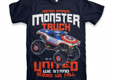 Tshirt Monster truck America - GILDAN - 