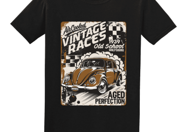 Tshirt Vintage race old school - GILDAN - 