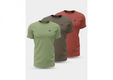 Tshirts 4F M 4FWSS24TTSHM189691S 3PAK - 4f - 