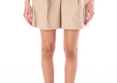 Twinset γυναικείο σορτς με πιέτες - 261TT2232 Μπεζ - TWINSET - 