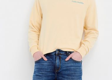 Τζιν βερμούδα με ελαφρύ ξεθώριασμα - FUNKY BUDDHA - 