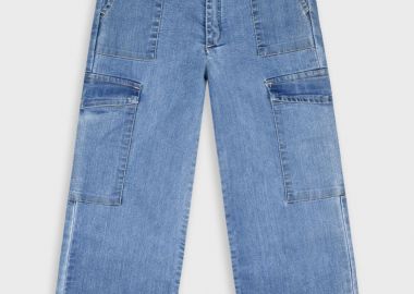 Τζην cargo wide leg για κορίτσι - ΜΠΛΕ ΤΖΗΝ 16-225203-2-2 - energiers - 