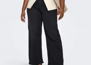 Τζιν Carmadison ψηλόμεσο wide leg - ONLY CARMAKOMA - 