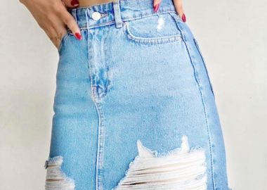 Τζιν Φούστα Simple - Amelie's - 