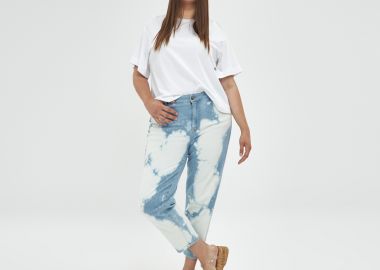 Τζιν mom tie dye - MAT FASHION - 