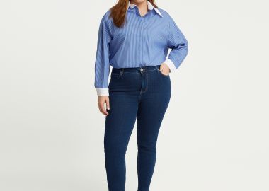 Τζιν μπλε σε slim γραμμή - MAT FASHION - 