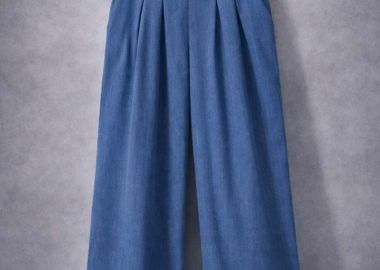 τζην παντελόνα πιέτα Palazzo - PerfectDress.gr - 