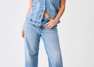Τζιν παντελόνα σε denim light blue χρώμα -  - 