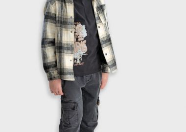 Τζην παντελόνι cargo - ΜΑΥΡΟ ΤΖΗΝ 13-125001-2 - energiers - 