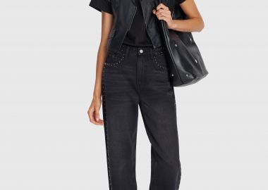 Τζιν παντελόνι με ασημένια τρουκς - 5206634982315 -  - 