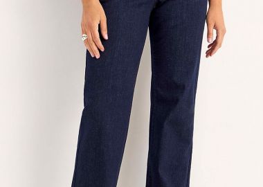 Τζιν παντελόνι με μπάσκα σε dark denim blue χρώμα -  - 