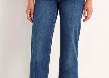 Τζιν παντελόνι με μπάσκα σε denim blue χρώμα -  - 