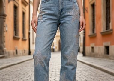 Τζιν Παντελόνι με Strass Αστέρια -  - 