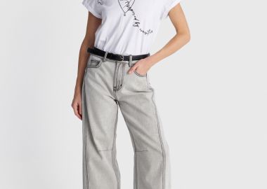 Τζιν wide leg με ζώνη - 5206179074209 -  - 