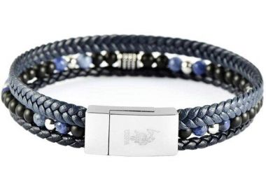 U.S. POLO Βραχιόλι από Aνοξείδωτο ατσάλι Black & Blue JW9221BR - U.S. Polo Jewellery - 