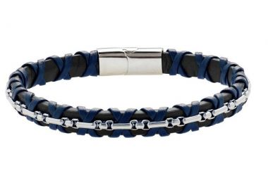U.S. POLO Βραχιόλι από Aνοξείδωτο ατσάλι Black & Blue JW9321BR - U.S. Polo Jewellery - 