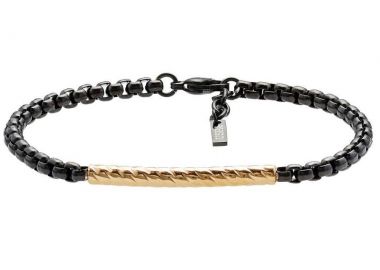 U.S. POLO Βραχιόλι από Ανοξείδωτο ατσάλι Black & Gold JW9332BR - U.S. Polo Jewellery - 