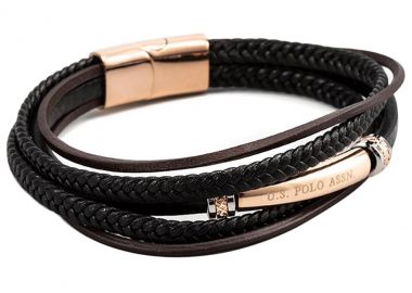 U.S. POLO Βραχιόλι από Aνοξείδωτο ατσάλι Black JW9091BR - U.S. Polo Jewellery - 
