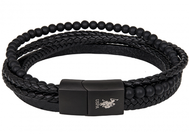 U.S. POLO Βραχιόλι από Aνοξείδωτο ατσάλι Black JW9165BR - U.S. Polo Jewellery - 