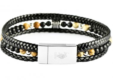 U.S. POLO Βραχιόλι από Aνοξείδωτο ατσάλι Black JW9220BR - U.S. Polo Jewellery - 