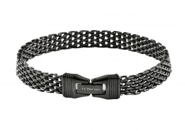 U.S. POLO Βραχιόλι από Ανοξείδωτο ατσάλι Black JW9302BR - U.S. Polo Jewellery - 