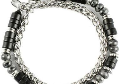 U.S. POLO Βραχιόλι από Aνοξείδωτο ατσάλι Silver & Black JW9233BR - U.S. Polo Jewellery - 