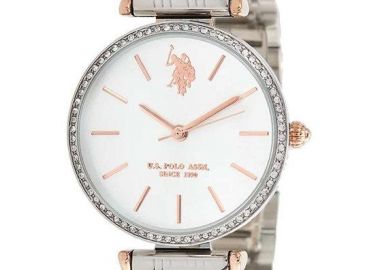 U.S. POLO Eleonore Crystal - USP8165ST , Silver case with Stainless Steel Bracelet - U.S. Polo - 