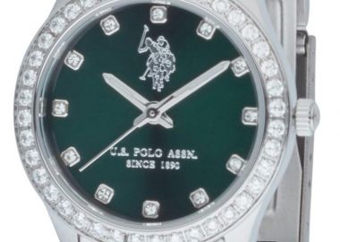 U.S. POLO Felicity Crystals - USP8405GR, Silver case with Stainless Steel Bracelet - U.S. Polo - 