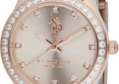 U.S. POLO Felicity Crystals - USP8407RG, Rose Gold case with Stainless Steel Bracelet - U.S. Polo - 