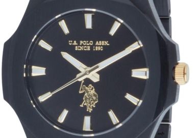 U.S. POLO Gabriel Men's - USP7297BK, Black case with Plastic Bracelet - U.S. Polo - 