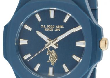 U.S. POLO Gabriel Men's - USP7298BL, Blue case with Plastic Bracelet - U.S. Polo - 