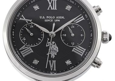 U.S. POLO Ladie's Crystals - USP8311BK, Silver case with Stainless Steel Bracelet - U.S. Polo - 