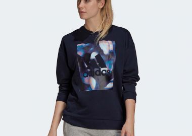 U4U SOFT KNIT SWEATSHIRT ΜΠΛΕ - ADIDAS PERFORMANCE - 