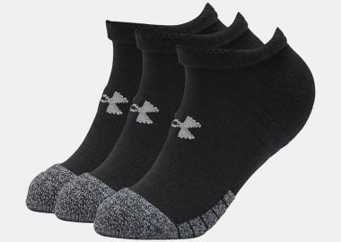 UA HEATGEAR NO SHOW SOCKS ΜΑΥΡΟ - UNDER ARMOUR - 