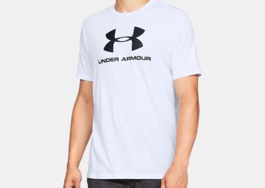 UA SPORTSTYLE LOGO TEE ΑΣΠΡΟ - UNDER ARMOUR - 