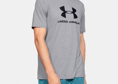 UA SPORTSTYLE LOGO TEE ΓΚΡΙ - UNDER ARMOUR - 