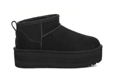 UGG Γυναικεία Μποτάκια Classic Ultra Mini Platform Μαύρα-1135092-BLACK - UGG - 