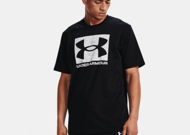 UNDER ARMOUR ABC CAMO BOXED LOGO T-SHIRT ΜΑΥΡΟ - UNDER ARMOUR - 