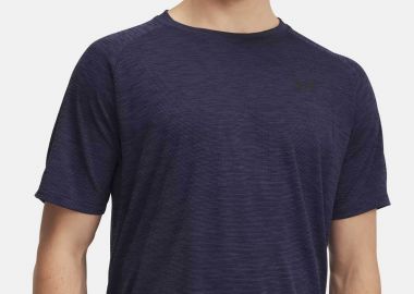 Under Armour ανδρικό T-shirt με logo print - 1382796 Μπλε Σκούρο - UNDER ARMOUR - 