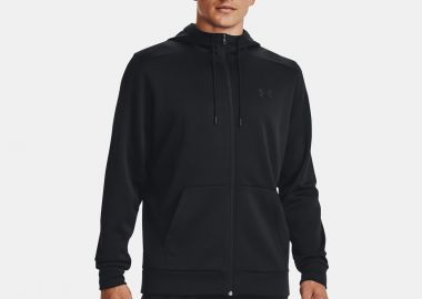 UNDER ARMOUR ARMOUR FLEECE FULL-ZIP HOODIE ΜΑΥΡΟ - UNDER ARMOUR - 