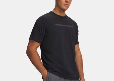 UNDER ARMOUR BLUR WORDMARK T-SHIRT ΜΑΥΡΟ - UNDER ARMOUR - 