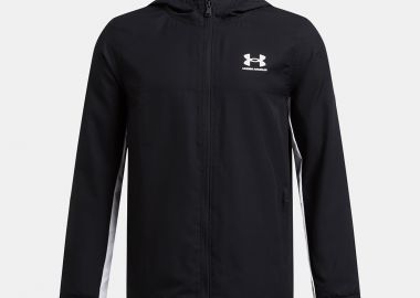 UNDER ARMOUR BOYS RIVAL WOVEN JACKET ΜΑΥΡΟ - UNDER ARMOUR - 