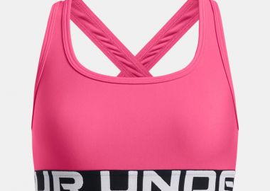 UNDER ARMOUR GIRLS CROSSBACK SPORTS BRA ΡΟΖ - UNDER ARMOUR - 