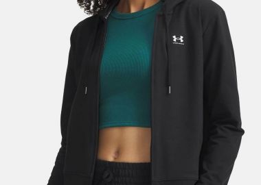 Under Armour γυναικεία ζακέτα φούτερ με κουκούλα και λογότυπο Loose Fit 