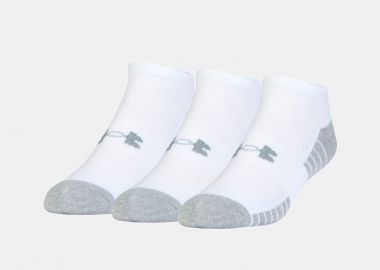UNDER ARMOUR HEATGEAR NO SHOW SOCKS ΑΣΠΡΟ - UNDER ARMOUR - 